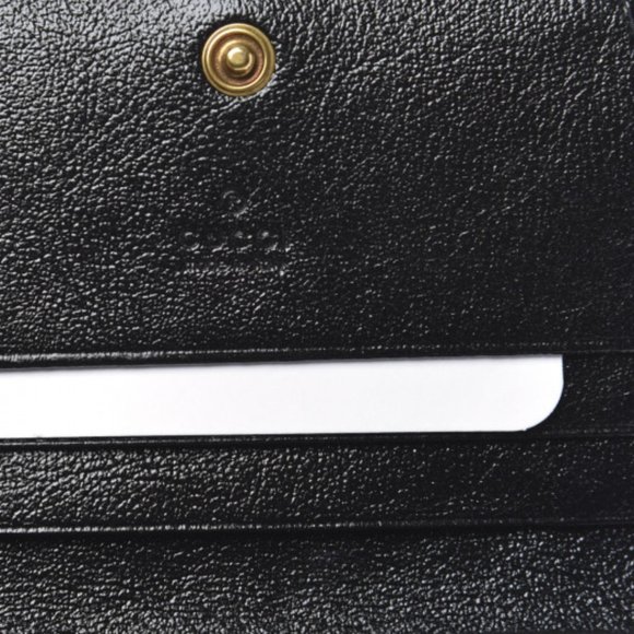 Gucci Interlocking GG Card Case in Black with Red Trim - Picture 4 of 9